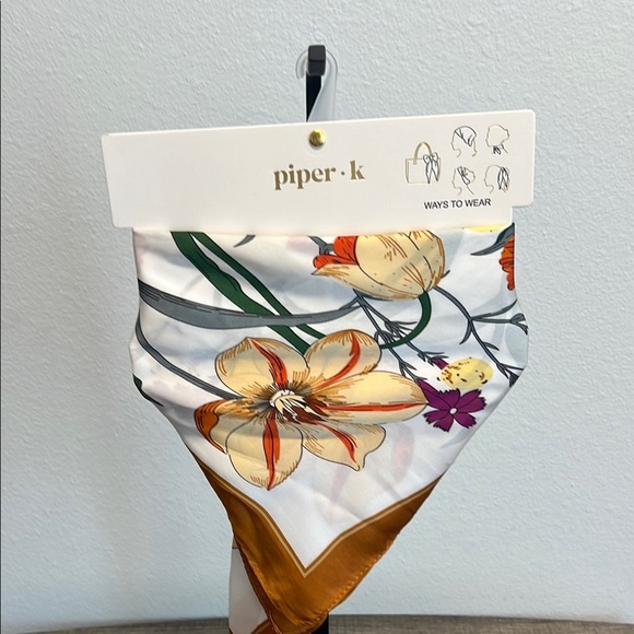 Piper K | Vibrant Fall Floral Scarf ✨ - Picture 1 of 5